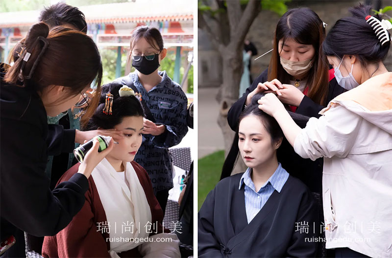 傳承中華文化-瑞尚創(chuàng)美受邀為中國(guó)傳統(tǒng)服裝設(shè)計(jì)展演做化妝造型